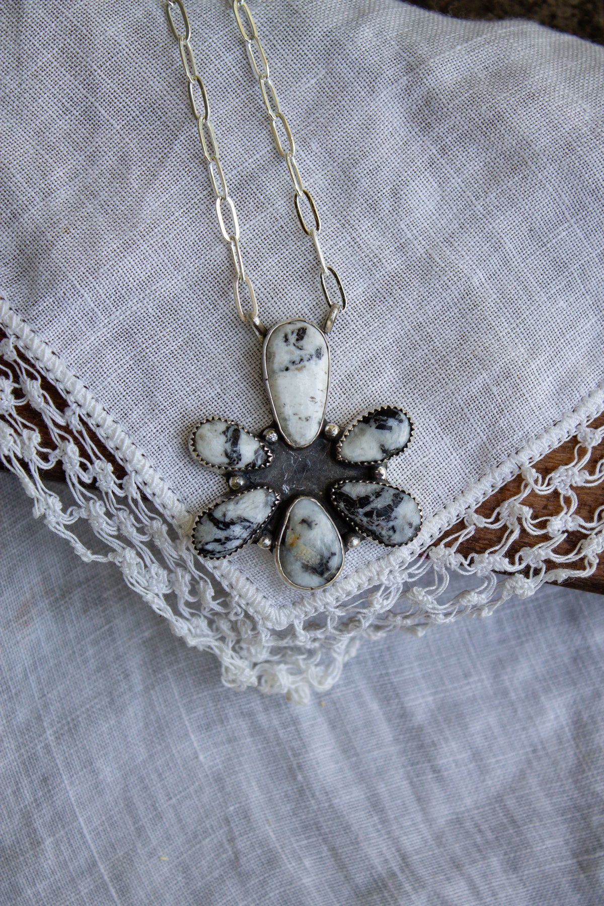 White Buffalo Statement Necklace