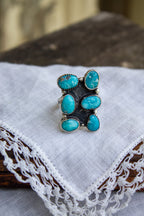 White Water Statement Ring - Adjustable Size 5-9