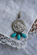 White Water Buffalo Nickel Pendant