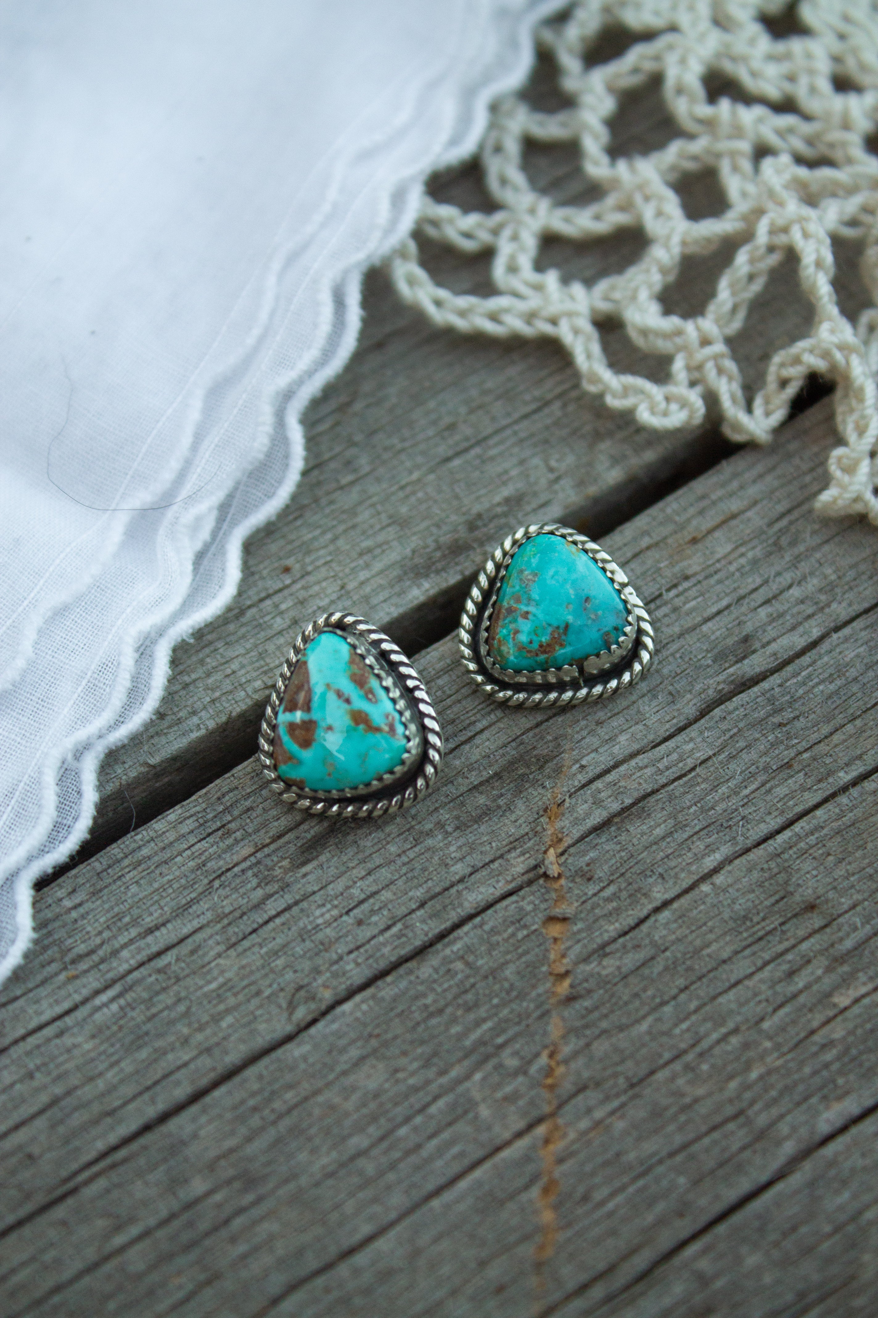 Fox turquoise studs