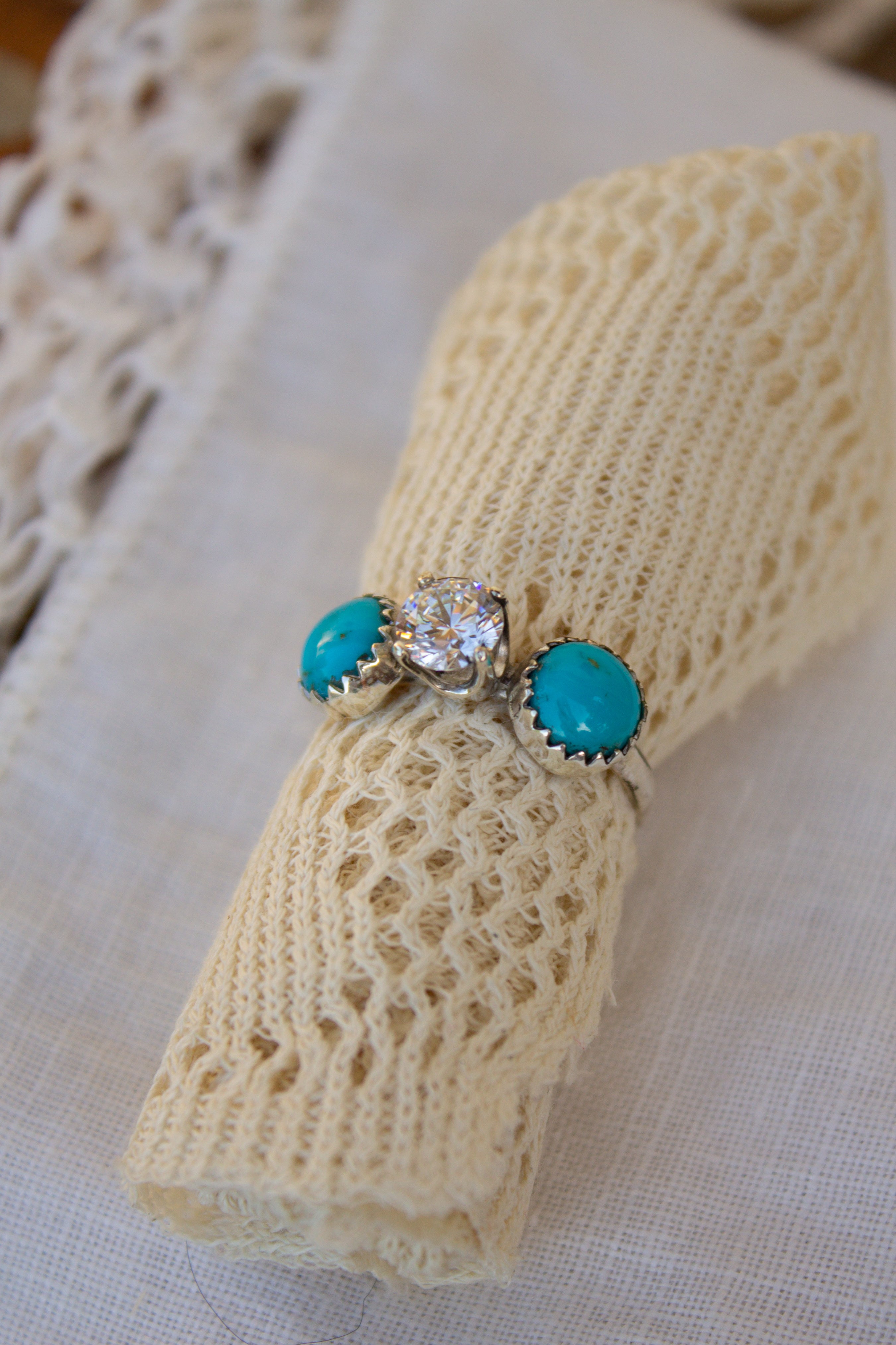 Cubic Zirconia and Kingman ring - size 8